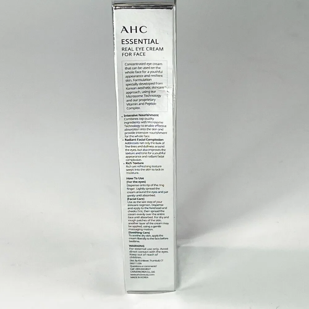 AHC Essential Real Eye Cream Treatment Full Face Full Size 1.01 fl oz 30 mil NIB